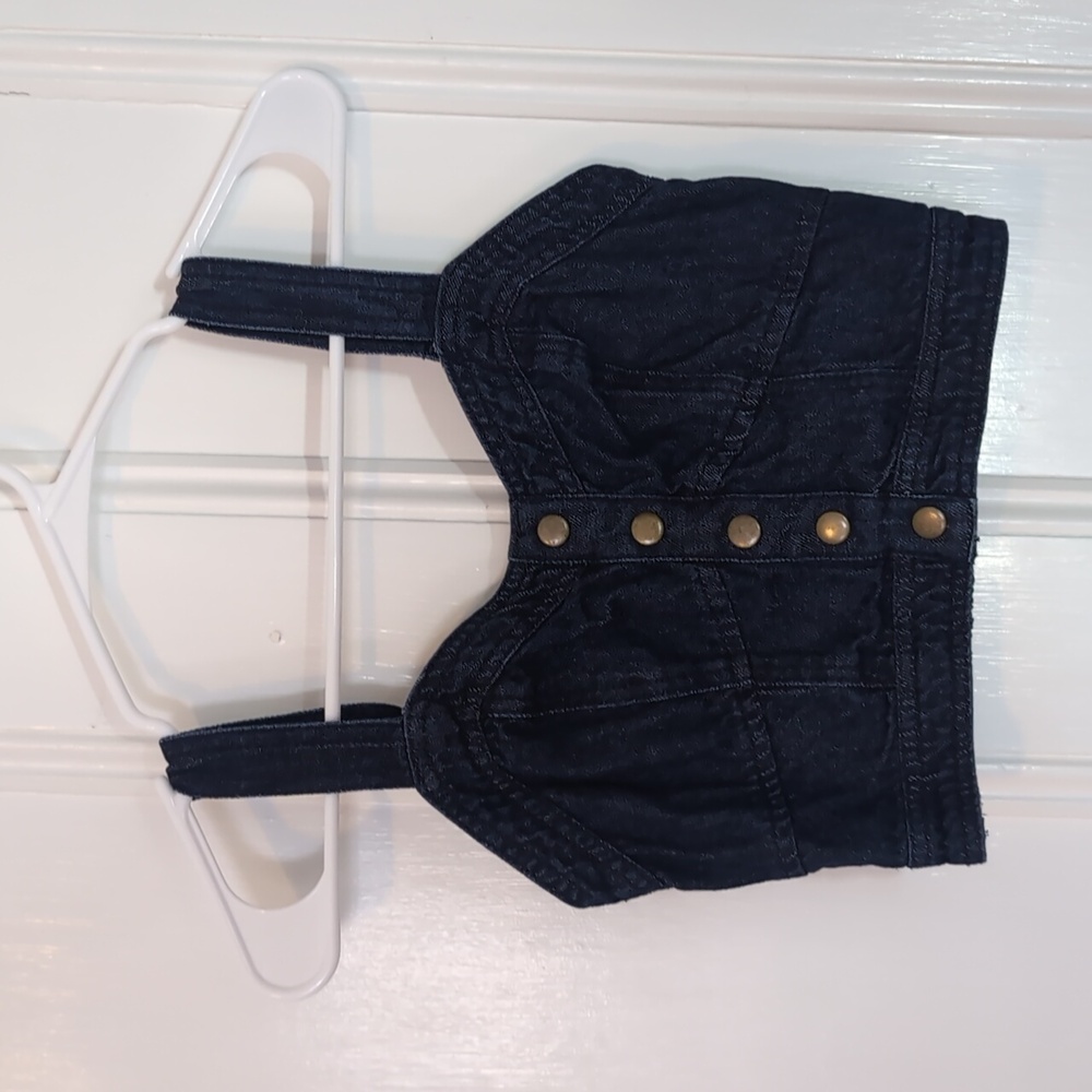 Lone Star Cropped Denim Top